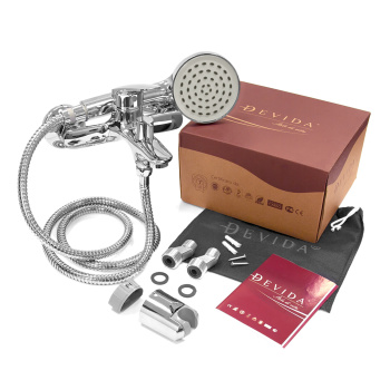 Смеситель д/ванны DEVIDA коллекция LOZZI однорычажный, короткий излив DVS0225-08 *1/8