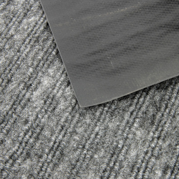 Коврик влаговпитывающий 40*60 см ребристый серый "KOVROFF" (арт.20102) *1/15 (МЭ83)