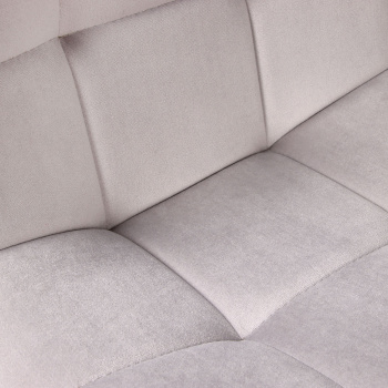 Стул FORPOST Тиффани, 43x84x37 см, велюр конфетти сильвер, серый