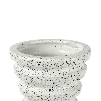 Ваза керамика напольная "Астория" 12х60 см, белый 4444957