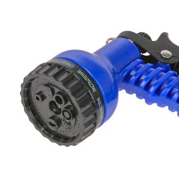 Шланг растягивающийся 2.5-7.5 м Авангард "Зеленый луг", 3/4", с рассеивателем, 7 режимов, синий Шланг растягивающийся 2.5-7.5 м Авангард "Зеленый луг", 3/4", с рассеивателем, 7 режимов, синий