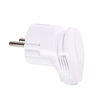 Вилка штепсельная   А105 белая угловая з/к  16А *10/30/300 Вилка штепсельная   А105 белая угловая з/к  16А *10/30/300