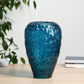 Ваза "Линда средняя лазурный" h-28х17см d-11см (2885)   7102368