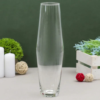 Ваза "Диаболо"  d-горлышка 5,5см 29,5х9см,  1,1л   758562