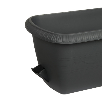 Ящик д/цветов пластм. "Lе Jardin" 40х19х15см с др.реш. прик.вент. Графит108-27 (Tek.A.Tek) *1/10 Ящик д/цветов пластм. "Lе Jardin" 40х19х15см с др.реш. прик.вент. Графит108-27 (Tek.A.Tek) *1/10