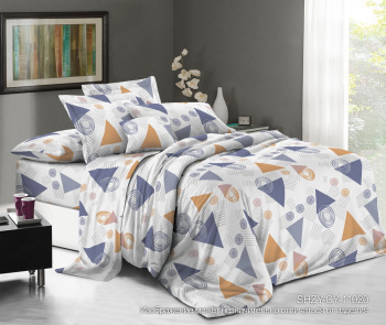 Постельное белье 1,5сп бязь Орхидея SHZY-CY-11020, наволочки 70*70 - 2шт *1