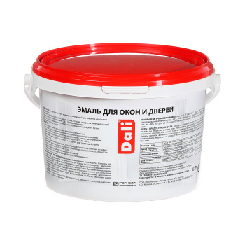 Эмаль акриловая 3 кг для окон и дверей DALI, белоснежная, полуматовая