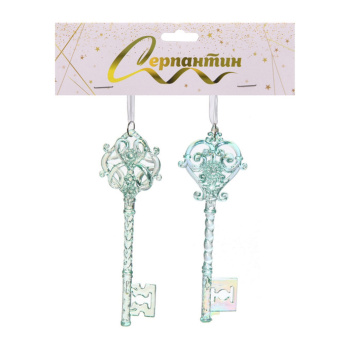 Подвеска "Волшебная тайна" 5*15 см (набор 2 шт), Зелёный