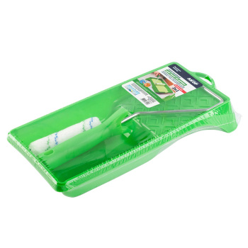 Набор малярный Акор, для работ по дереву, кюветка, мини-валик