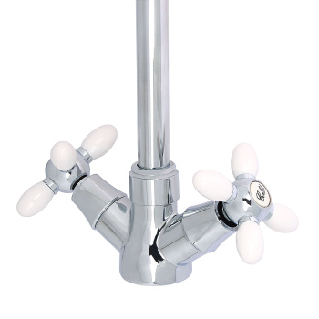 Смеситель для кухни Эверест В59-071А высокий излив (белый) *1/10