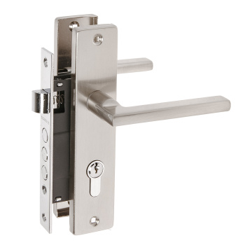 Замок врезной 61,5мм никель матовый 708К Нора-М *1/12