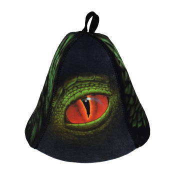 Шапка  банная Глаз дракона войлок Hot Pot 41359 *120