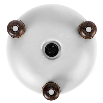 Кашпо пластм. "Жардин"  9л d верха 260мм h255мм с съем дрен.решеткой Белый М9125 *1/4