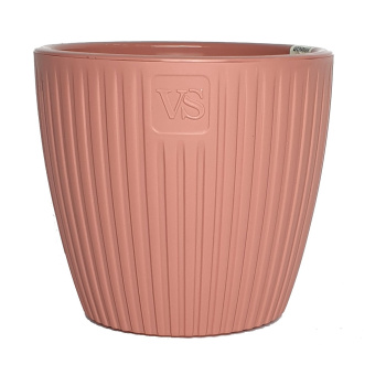 Кашпо пластм. Эви 4,5л d верха 200мм h180мм со вставкой Пудра AME-4,5-06 (VipSet)