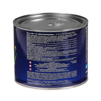 Эмаль ПФ-115 белая 1,8 кг Простокрашено *6/210 Эмаль ПФ-115 белая 1,8 кг Простокрашено *6/210