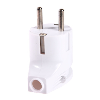 Вилка штепсельная   А105 белая угловая з/к  16А *10/30/300 Вилка штепсельная   А105 белая угловая з/к  16А *10/30/300