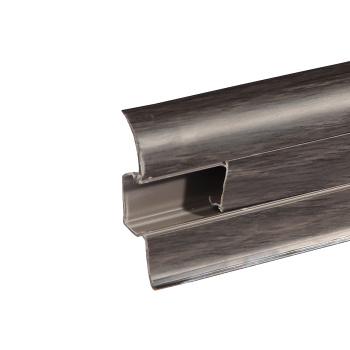 Плинтус напольный 2.5 м Wimar, 58 мм, 827 дуб черненый