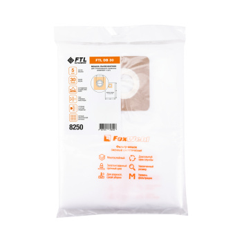 Мешок для пылесоса нетканный 20л (упак.5шт) для VC 20 / DB 20 арт.9768 Foxweld *1