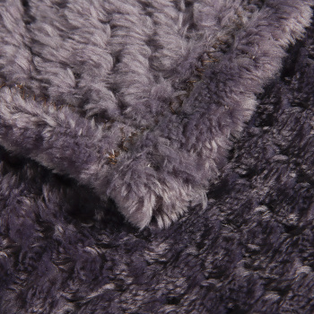 Плед 200*220см микрофибра жаккард ананас фиолетовый арт.292 NOVEL *1/8