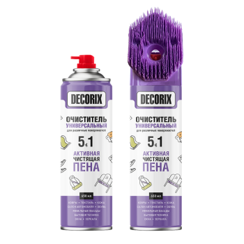 Очиститель обивки салона 5в1 с активной пеной и колпачком-щеткой 650мл арт.0419-00 DX DECORIX *12 Очиститель обивки салона 5в1 с активной пеной и колпачком-щеткой 650мл арт.0419-00 DX DECORIX *12