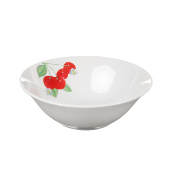 Салатник фарфор. 400мл d15см с рис."Вишня" ДФ- С400-3 ("DECO") *96