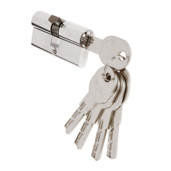 Замок врезной 70мм хром N107 Нора-М *1/20