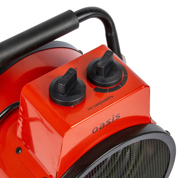 Пушка тепловая электрическая  2кВт 230м3/ч S-20м2 ТЭН круглая 220В TP-20R OASIS *1