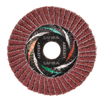 Круг шлифовальный лепестковый торцевой 115*22мм зерно А24 ЛУГА *10/80
