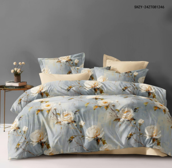 Постельное белье 1,5сп бязь Орхидея 6866, наволочки 70*70 - 2шт *1