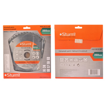 Диск пильный 250*32,0мм 48 зубьев по дереву (9020-250-32-48Т) Sturm *1/5/25 Диск пильный 250*32,0мм 48 зубьев по дереву (9020-250-32-48Т) Sturm *1/5/25