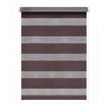Штора рулонная День и ночь коричневый 72,5*160 Легранд *1/6