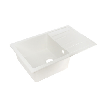 Мойка из искусственного камня прямоугольная хлопок глянцевая Джоли Z161Q7 (750х505х218) *1