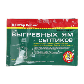 Средство для выгребных ям и септиков Доктор Робик 109 А 75г *12/36