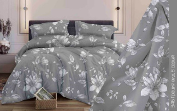 Постельное белье евро бязь Орхидея Грация 8, наволочки 70*70см - 2шт *1