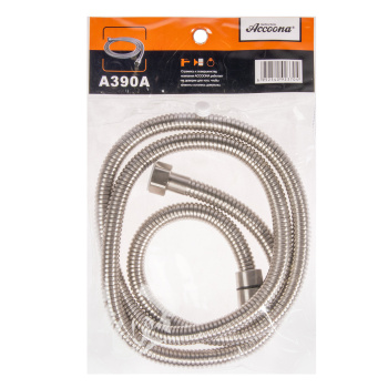 Шланг для душа Accoona А390A, 1.5 м, нержавеющая сталь