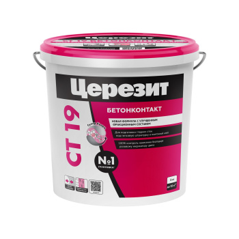 Грунтовка бетон-контакт Церезит СТ19, 5 кг Грунтовка бетон-контакт Церезит СТ19, 5 кг