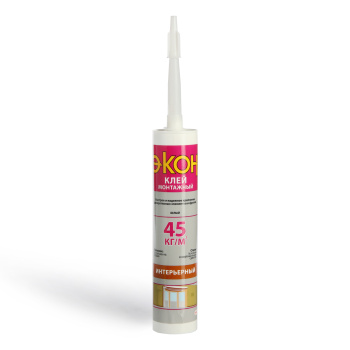 Жидкие гвозди 400 г ЭКОН Интерьерный, белый