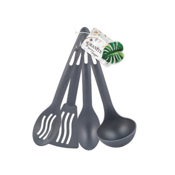 Набор кухонных принадл. нейлон 4пр. "Granite" Серый 45544 ("Полимербы")*1/20