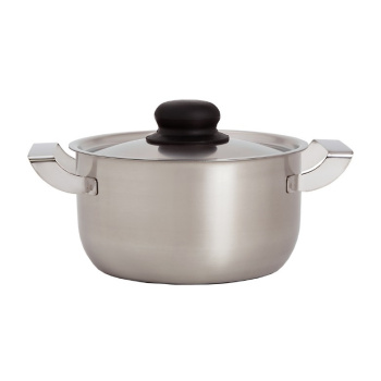 Кастрюля нерж. "АМЕТ" "Дачная" 1,75л d16см, выс10,2см, d дна 13см  Мет.кр. 1с814  (Аша)   *1/6