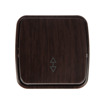 Выключатель Дача ОП 1кл. венге на 2 направления 10А Народная SQ1824-0043