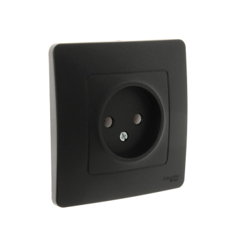 Розетка "BLANCA" СП 1-мест. антрацит 16А 250В BLNRS000016 *10/20